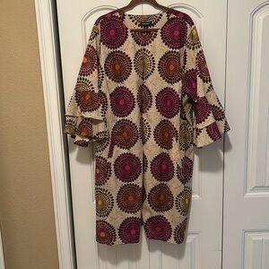 Studio Park kimono with pockets size 3x  97% cotton 3% spandex